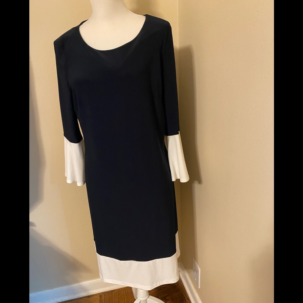 Tommy Holflinger Navy/Ivory Dress Size 14